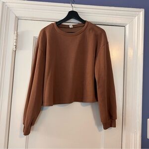 Anrabess Brown Women's Longsleeve Sweat Set